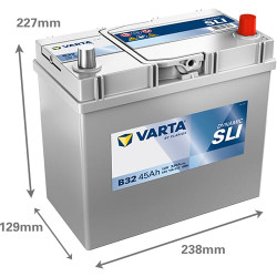Akumuliatorius 12V 45Ah 330A B32 VARTA Dynamic SLI 545156033