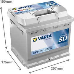 Baterija 12V 45Ah 400A B19 VARTA Dynamic SLI 545412040