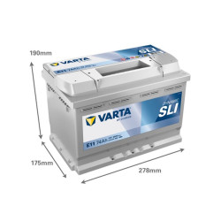 Akumuliatorius 12V 74Ah 680A E11 VARTA Dynamic SLI 574012068