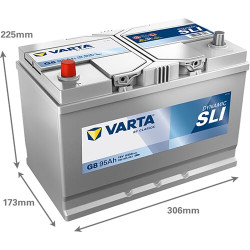Akumuliatorius 12V 95Ah 830A G8 VARTA Dynamic SLI 595405083