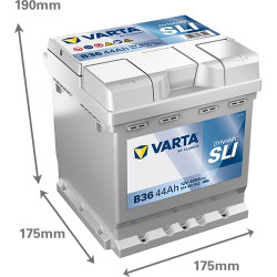 Baterija 12V 44Ah 420A B36 VARTA Dynamic SLI 544401042