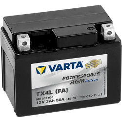 Baterija 12V 3Ah 50A AGM Powersports VARTA 503909005I302PS