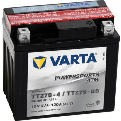 Baterija 12V 5Ah 120A AGM Powersports VARTA 505902012I314PS