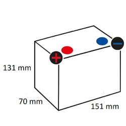 Baterija 12V 10Ah 160A AGM Powersports VARTA 512901022I314PS