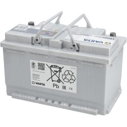 Baterija 12V 80Ah 800A LED80 VARTA Profesionalus dvigubos paskirties EFB 930080080