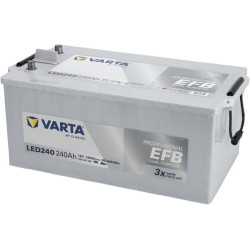 Baterija 12V 240Ah 1200A LED240 VARTA Profesionalus dvigubos paskirties EFB 930240120