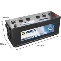 Akumuliatorius 12V 143Ah 900A K11 VARTA Promotive SLI 643107090