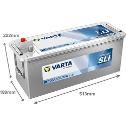 Akumuliatorius 12V 120Ah 680A I8 VARTA Promotive SLI 620045068