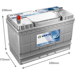 Akumuliatorius 12V 105Ah 800A H17 VARTA Promotive SLI 605102080