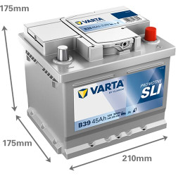 Akumuliatorius 12V 45Ah 300A B39 VARTA Promotive SLI 545200030