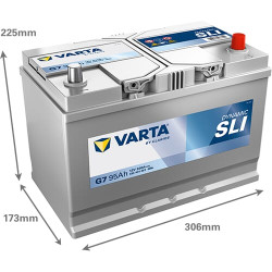 Akumuliatorius 12V 95Ah 830A G7 VARTA Dynamic SLI 595404083