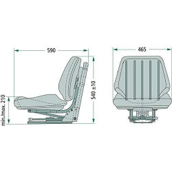 Sėdynė DS44/1B Vario G2052165