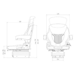Sėdynės komplektas Compacto Comfort M G1081366