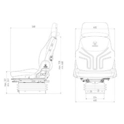 Seat Compacto Comfort W sėdynė Naujo dizaino G1288538