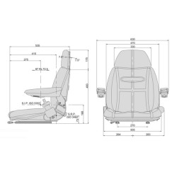 Sėdynės MT SC/95 1078056