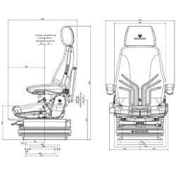 Sėdynės Actimo XXL 24V G1294779