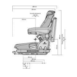 Sėdynės Primo XM audinys G1564033