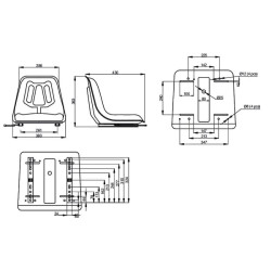 PVC sėdynė TS13000GP