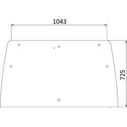 Lindner galinis stiklas 3203101N