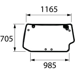 Galinis stiklas 00121438030N