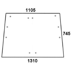 Priekinis stiklas 520593FM