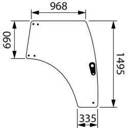 Stiklas, durys RH 4218158M3