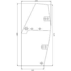 Durų stiklas 134721011N