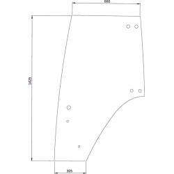 Durų stiklas 117810030020KR