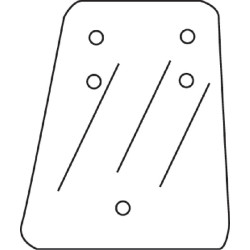 Šoninis stiklas 3473415M1