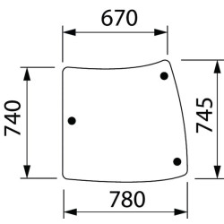 Stiklas, šonas LH 3655788M1