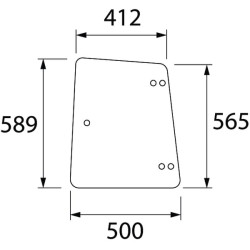 Šoninis stiklas 294812040050N