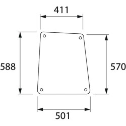 Šoninis stiklas 294810040300N