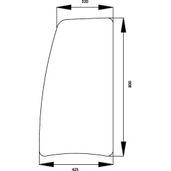 Šoninis stiklas 6000106471