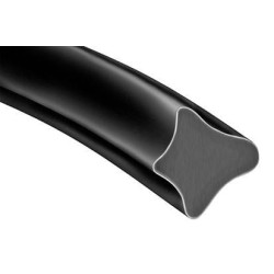 Juoda PVC stiklinimo guma (30m) VLD1215
