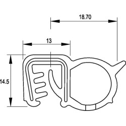 Stiklo guma CA5013