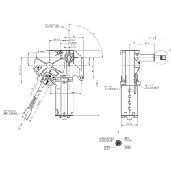 Valytuvo variklis 12V 180° velenas L: 61.5mm CA503121019