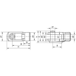 Jungas su segtuku M8x32 CA98130