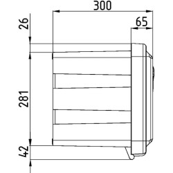 Įrankių dėžė 350x750x300mm, 47,5l talpa, juodas plastikas, Just 81105 by Daken DK81105