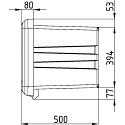 Įrankių dėžė 522x1250x500mm, 190l talpa, juodas plastikas, Welvet 81009 by Daken DK81009