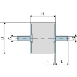 Vibracijos slopintuvas A TIPO 1510A55