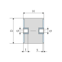 Vibracijos slopintuvas C TIPO 3020C70