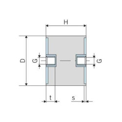 Vibracijos slopintuvas C TIPO 1010C55