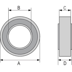 Ritininis guolis KL000607