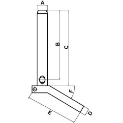 Kaištis 28x97mm Kramp TL150683HKR