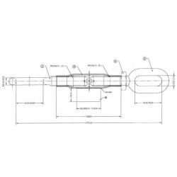 Stabilizatorius 280 mm Z700540KR