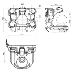 Case - IH CS120 00670040A02 Buksyravimo rutulio jungtis