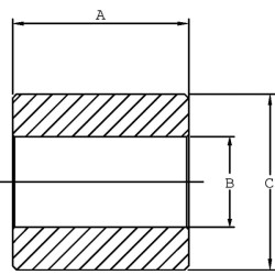 Adapterio įvorė 22,6 - 28,7 mm Z922028KR