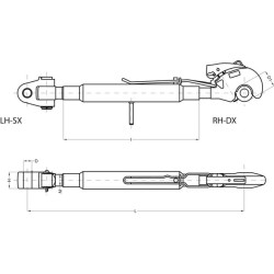 Viršutinė jungtis / kabliukas 400, M36 kat.3/3 CBM 3PGCGH3240