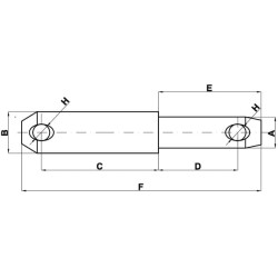 Apatinės trauklės kaištis 22x87mm Cat.1/2 Kramp Z422283KR