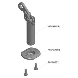 Sukabinimo kaištis A10 nuo 10/09 Scharmüller 02480012
